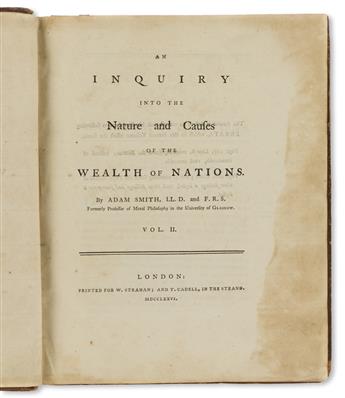 Smith, Adam (1723-1790) An Inquiry into the Nature and Causes of the Wealth of Nations.